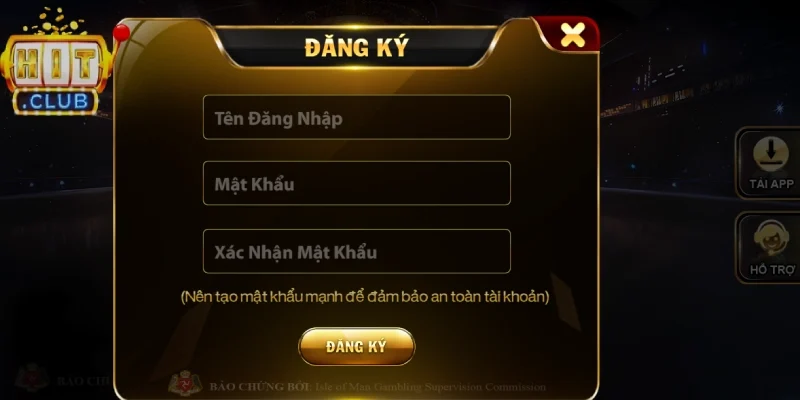 Đăng ký đơn giản qua các bước tại HITCLUB